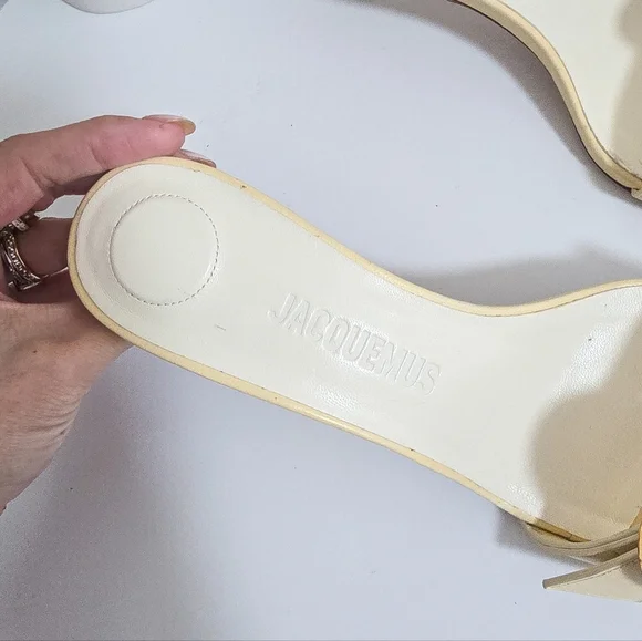 Jacquemus geometric buckle mule slides Les Sandales Regalo Basses Size… - Picture 5 of 12
